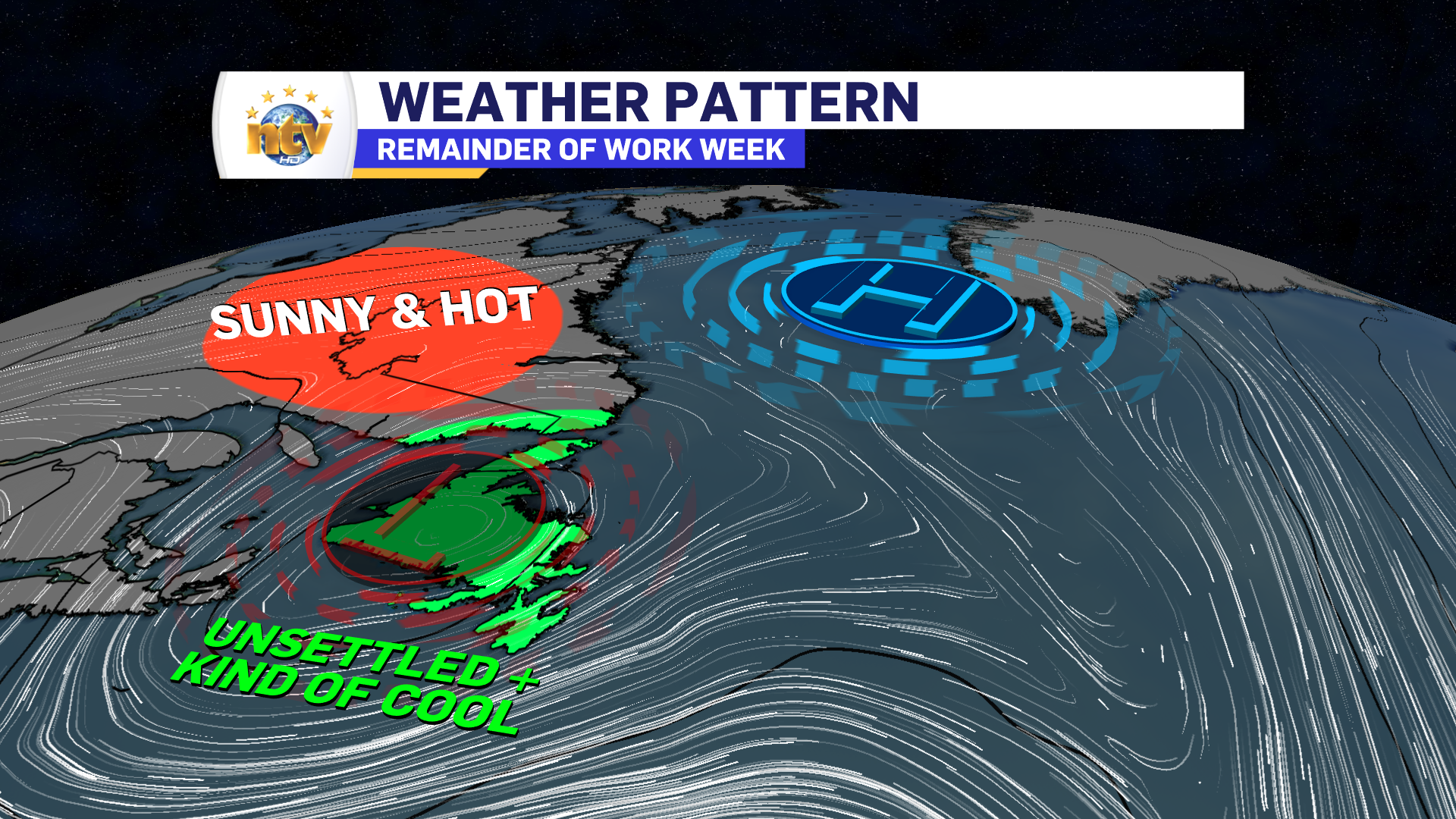 Showers Linger On The Island For The Next Couple Of Days While   Weather Pattern 