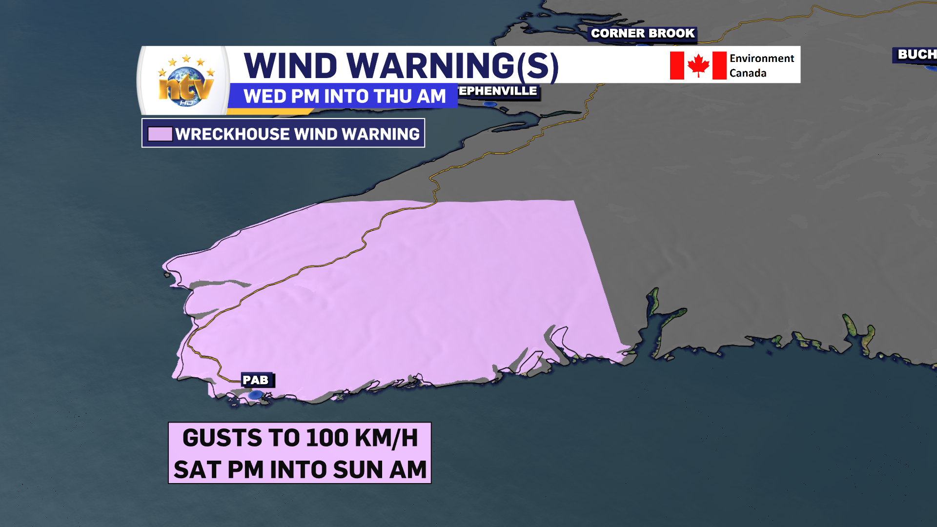 Environment Canada issues Wreckhouse Wind Warning for the weekend NTV