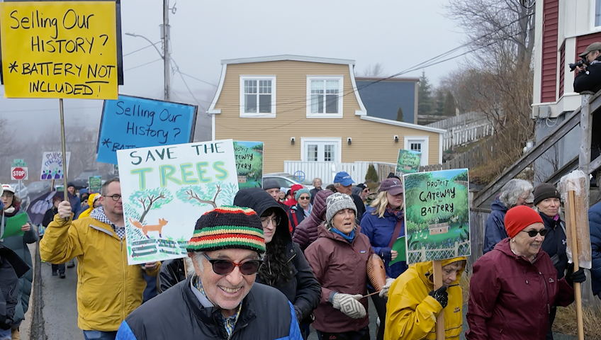 Dozens rally against development at historic Battery property